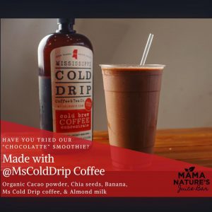 The Chocolatte smoothie from Mama Nature's