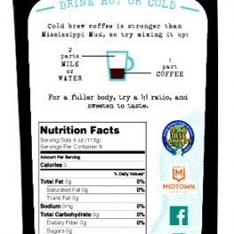 MS Cold Drip Hazelnut Coffee Concentrate (32 oz.)